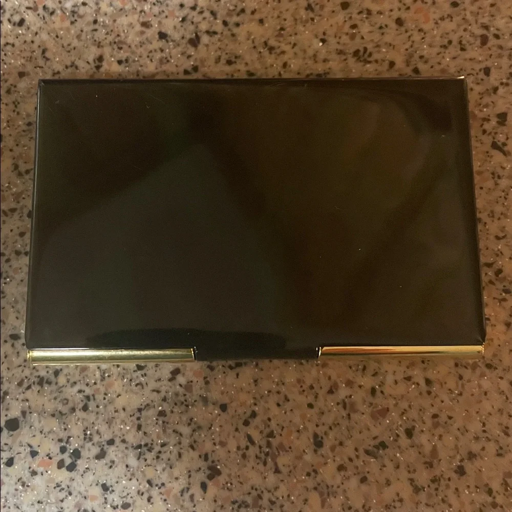 Metal business card holder
